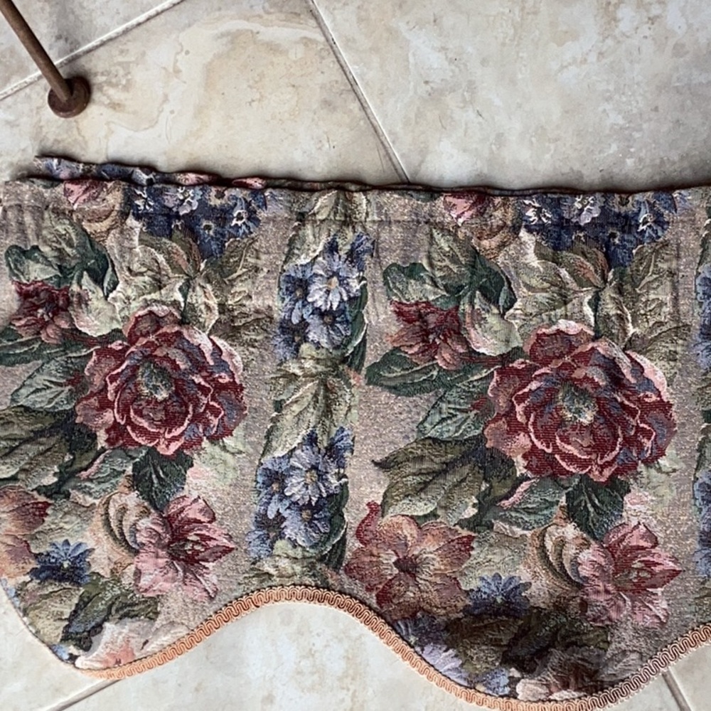 Floral Tapestry valance